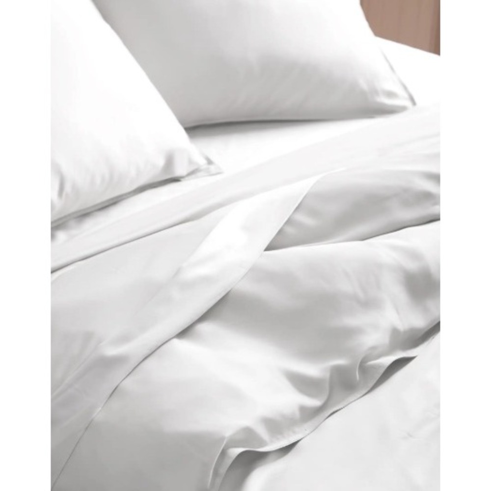 Quince Bamboo Duvet Cover King Cal King Size White Silky Smooth Cooling Bedding - Picture 5 of 6